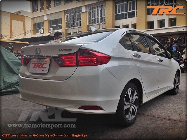 ไฟท้าย CITY 2014 รุ่น M-CLASS V3.0 งาน Eagle Eye (สีดำ-แดง)